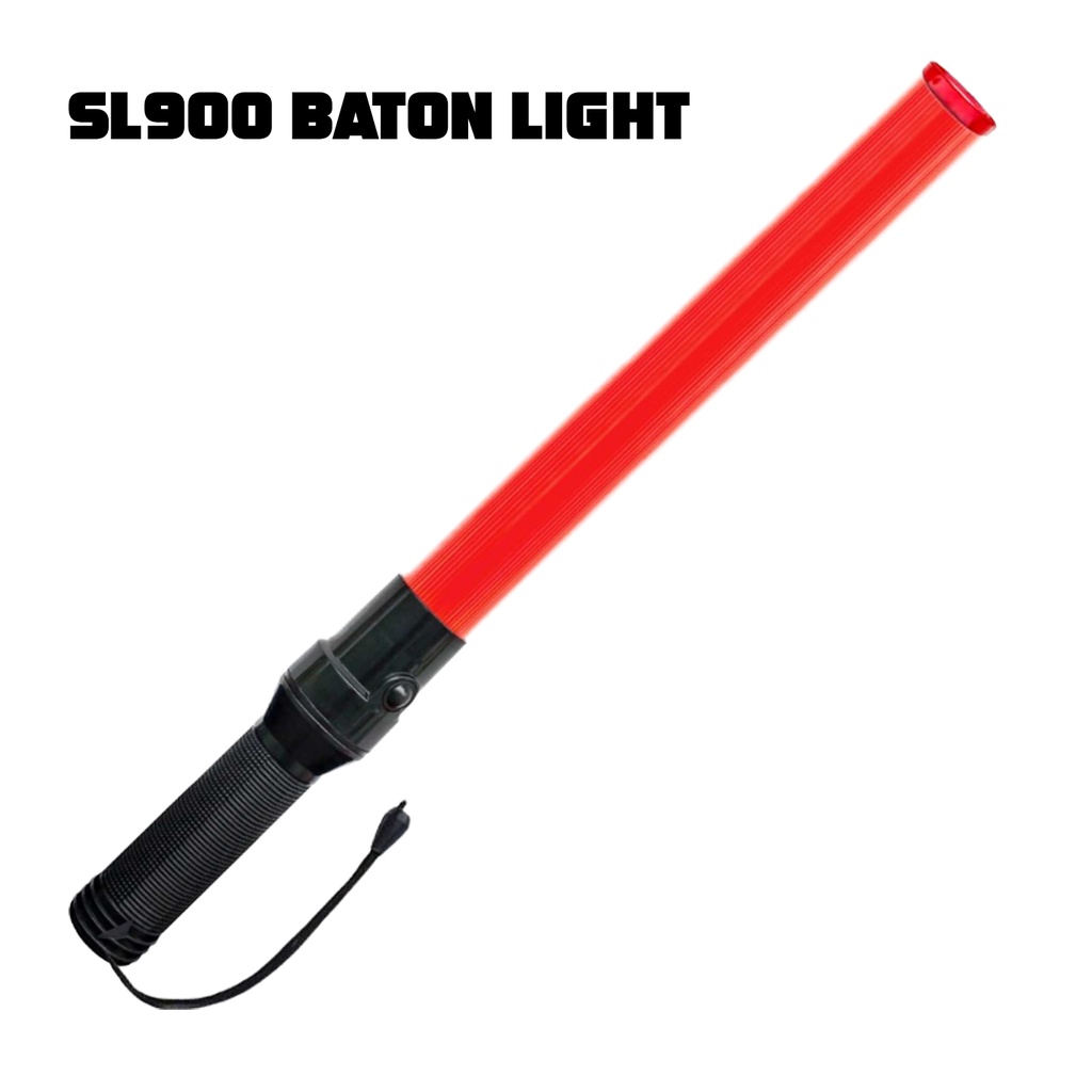 🌹[Local Seller]  SL900 Baton Light Traffic Rescue Signal Road Control Warning Flashing RED LED l