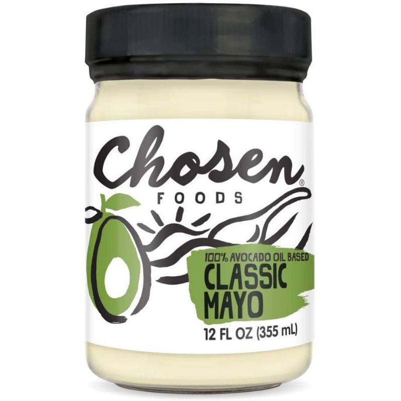 Chosen Foods Classic Avocado Oil Mayo, 355ml, Gluten Free,Dairy Free