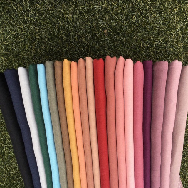 Borong Tudung Bawal Plain Cotton Bidang 45 20 Helai Murah Shopee Malaysia