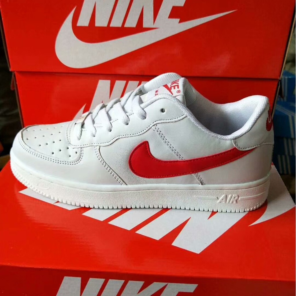 nike plain white trainers