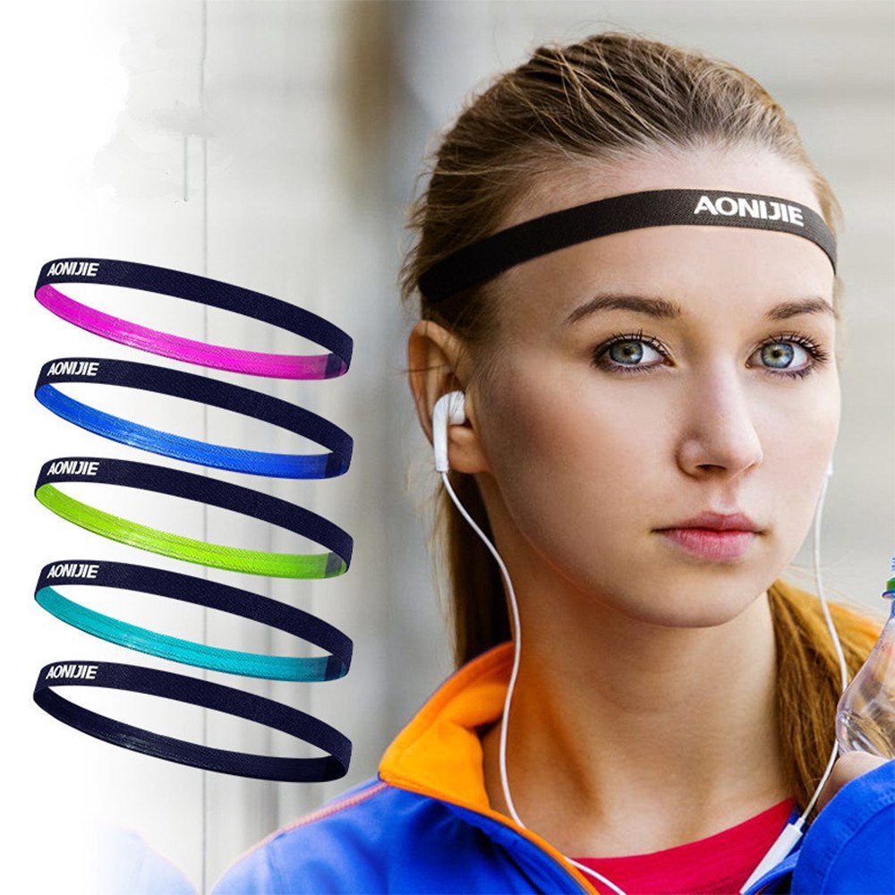 Women Yoga Hair Bands Sports Headband Anti Slip Headscarf Outdoor