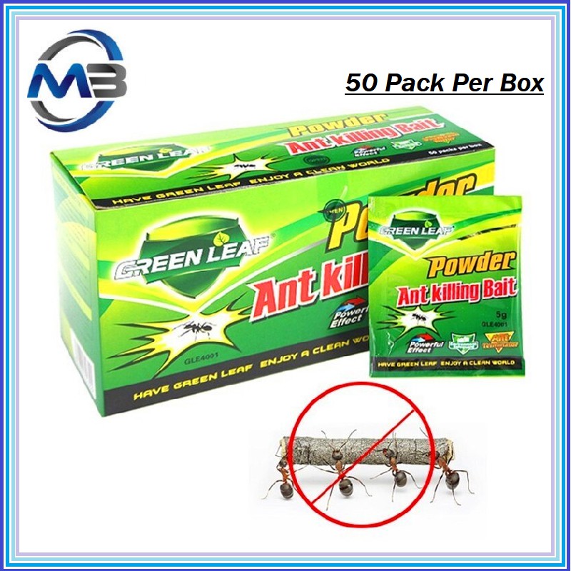 Ant Killing Bait /Ubat Semut Green Leaf 50pack  Shopee 