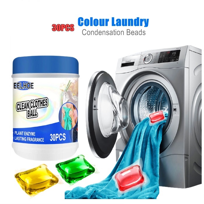 30pcs Mix colour Laundry Condensation Beads Laundry ball /sabun candy/sabun Cuci Baju Viral