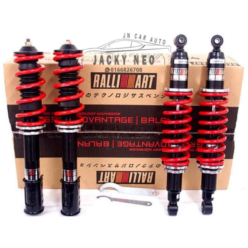 MYVI VIVA ADJUSTABLE ABSORBER HI LOW COILOVER RALLIART 1SET (DEPAN