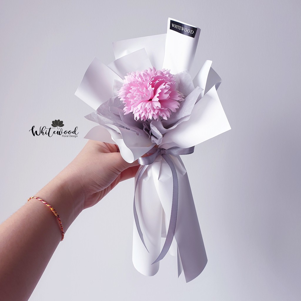 Ready Stock Best Gift Single Stalk Bouquet Soap Carnation Gift Door Gift Shopee Malaysia