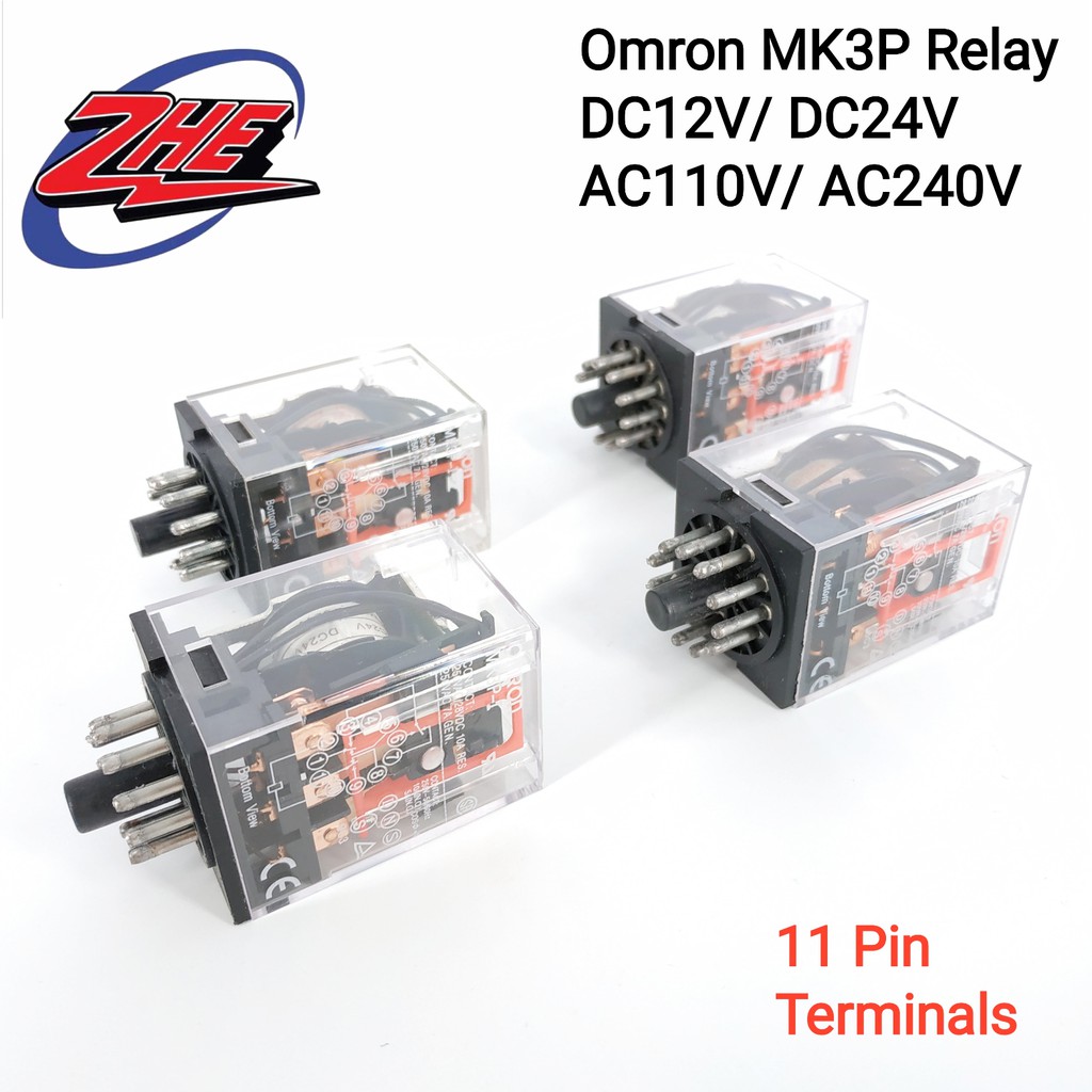 OMRON MK3P 11PIN DC12V/ DC24V/ AC110V/ AC240V POWER RELAY  Shopee Malaysia