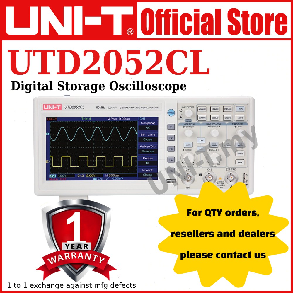 UNIT UTD2052CL Digital Storage Oscilloscope Shopee Malaysia