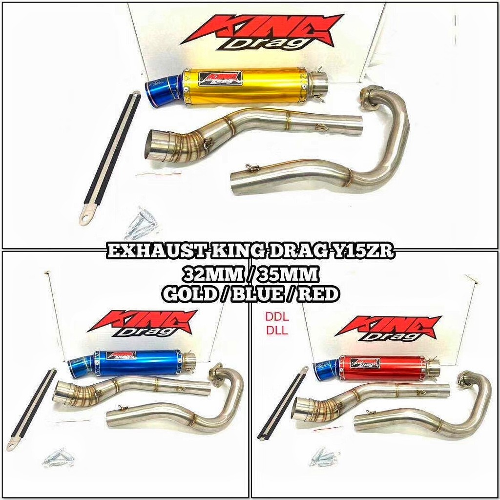 Y15ZR Y15 Y15Z EXHAUST MUFFLER RACING KING DRAG KINGDRAG 32MM 35MM Shopee Malaysia