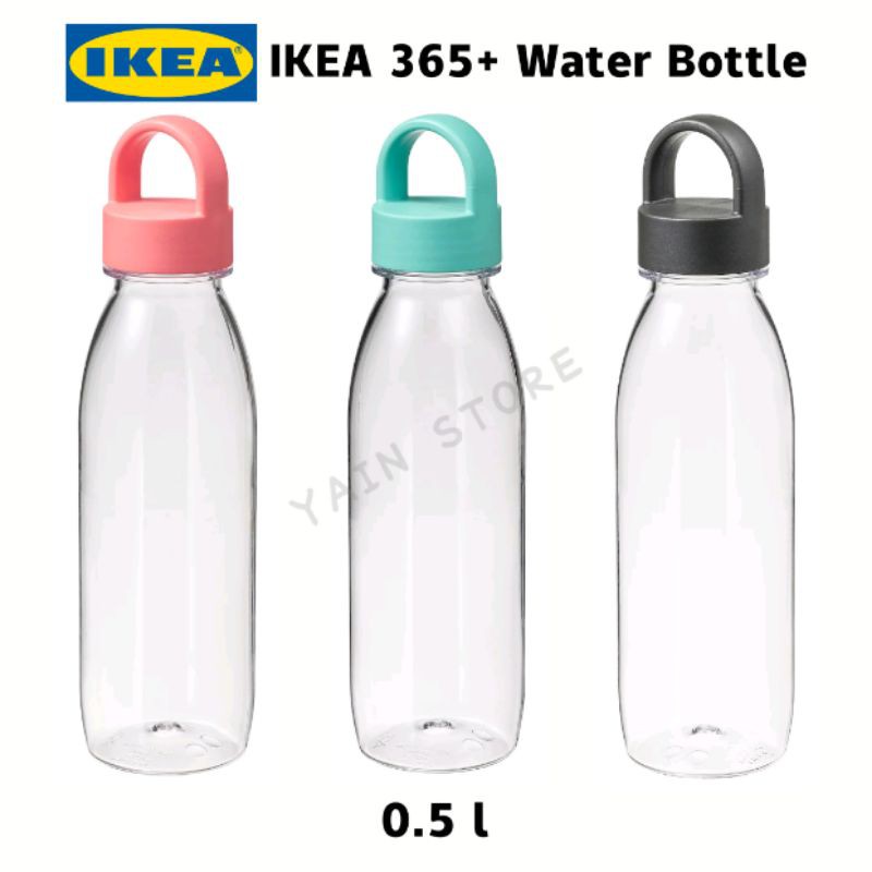 【Ready Stock】IKEA 365+ Water Bottle, 0.5 l, Light Red/ Turquoise/ Dark