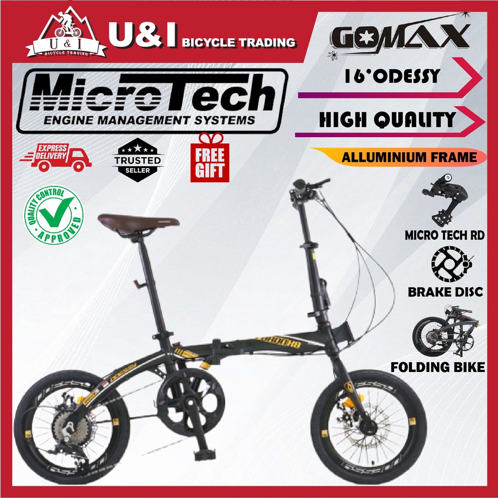 ODESSY BronX8 16" 8 Speed ALUMINUM Folding Bike / Basikal Lipat