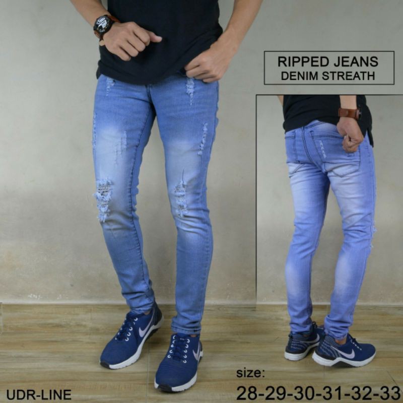 ripped jeans pria shopee