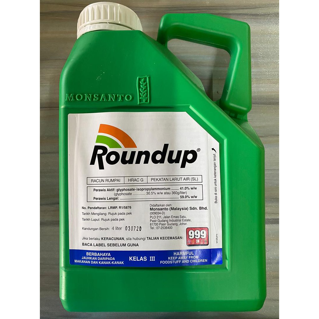 Buy Roundup 4 Liter Glyphosate 41 Rumput Seetracker Malaysia