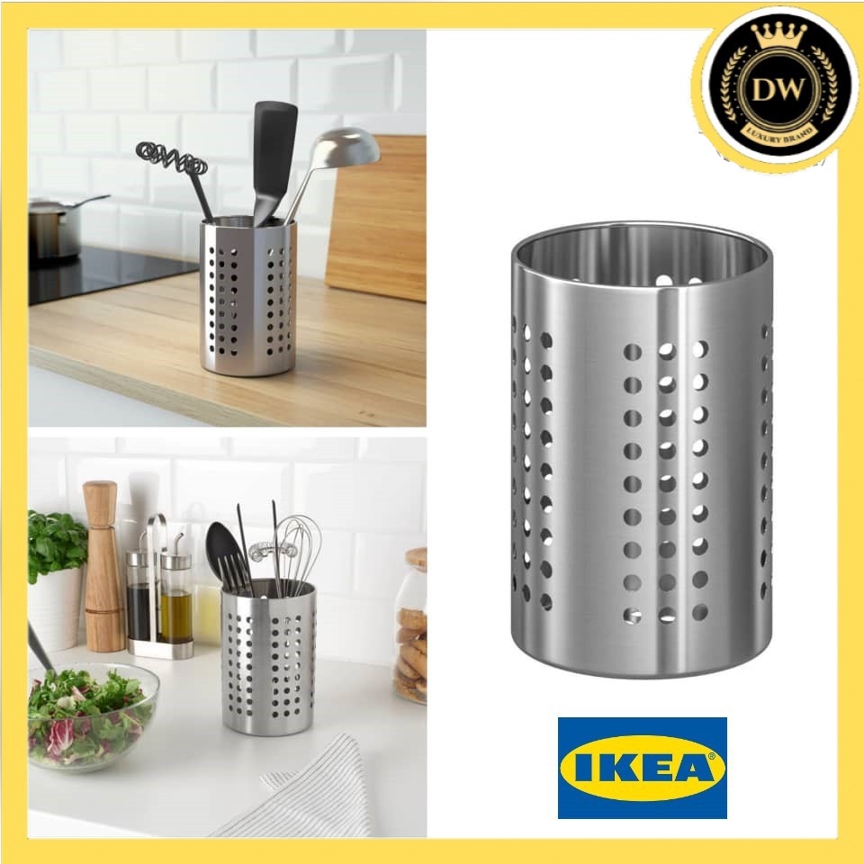 IKEA ORDNING KITCHEN UTENSIL RACK STAINLESS STEEL 18CM RAK PERALATAN ...