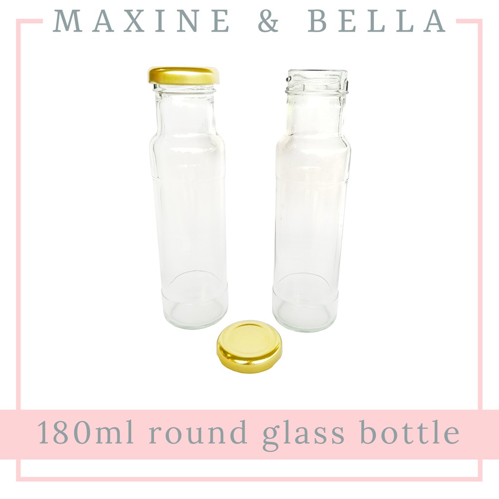 Download 10 Bottles 180ml Round Glass Bottle Juice Bottle Cold Brew Coffee Bottle Milk Tea Bottle Shopee Malaysia