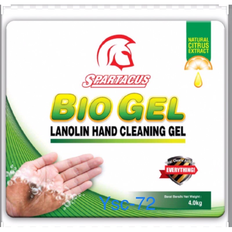 SPARTACUS BIO GEL LANOLIN HAND CLEANING GEL 500G Shopee Malaysia