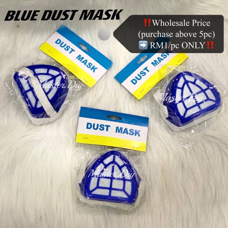 ‼️READY STOCK‼️1PC BLUE DUST MASK / MASK TAHAN HABUK / ECONOMY MASK /KONTRAKTOR MASK / CONTRACTOR MASK