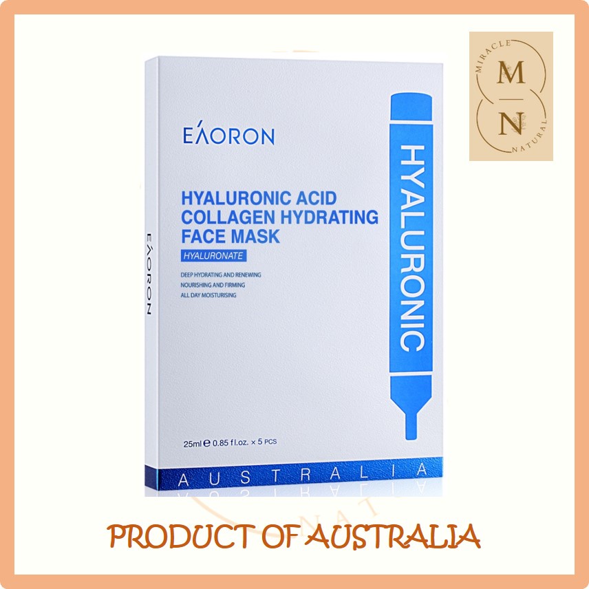 EAORON Hyaluronic Acid Collagen Hydrating Facial Mask Sheet Pack (25ml