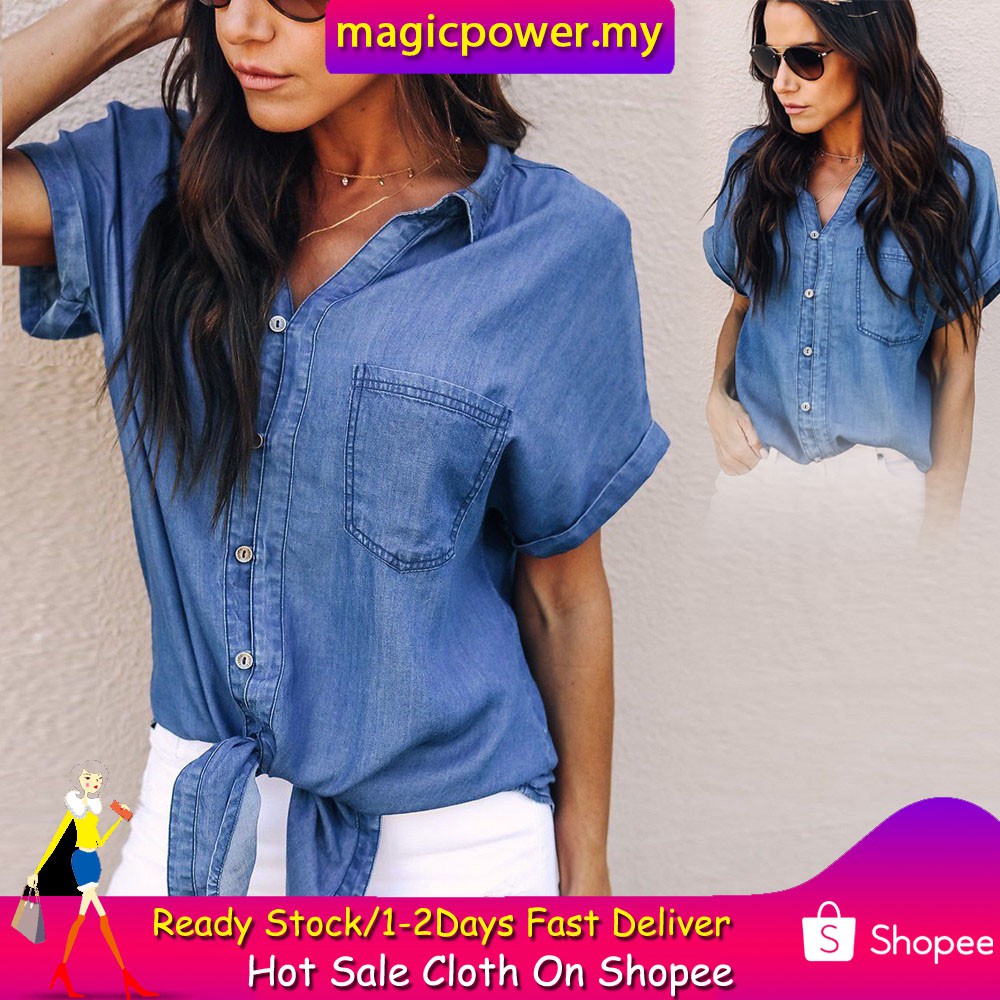 soft denim shirt womens