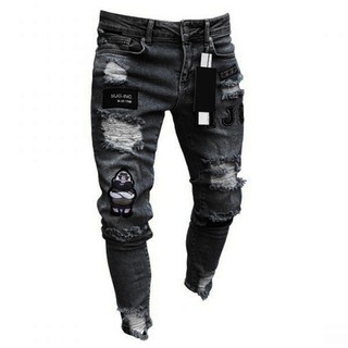 damage jeans white colour