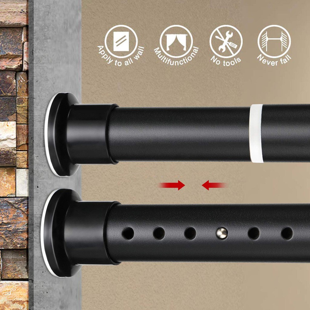 Multifunction Telescopic Pole Shower Curtain Rod 70 410cm