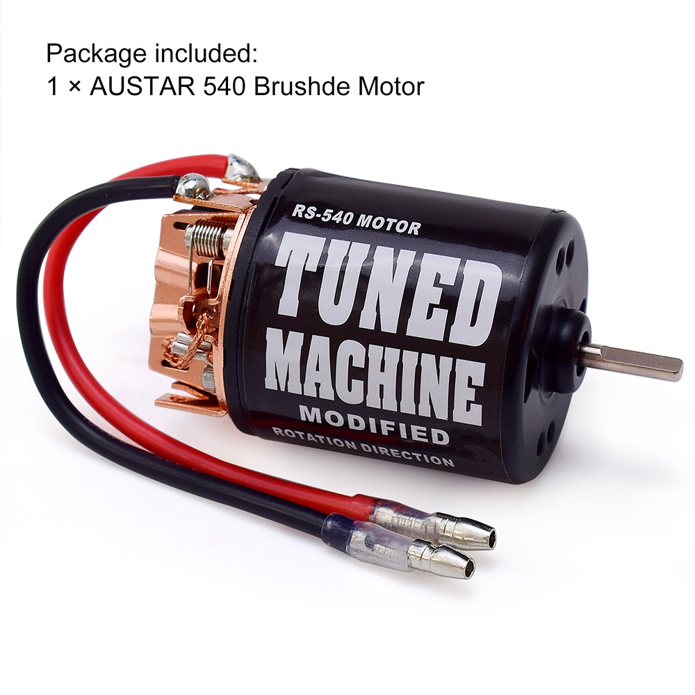 AUSTAR RS-540 27T 3.17mm Modified Brushed Motor for 1/10 Axial SCX10 RC4WD D90
