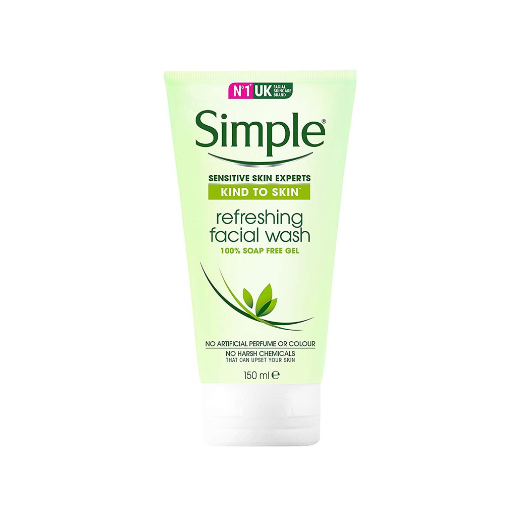 simple refreshing facial gel wash