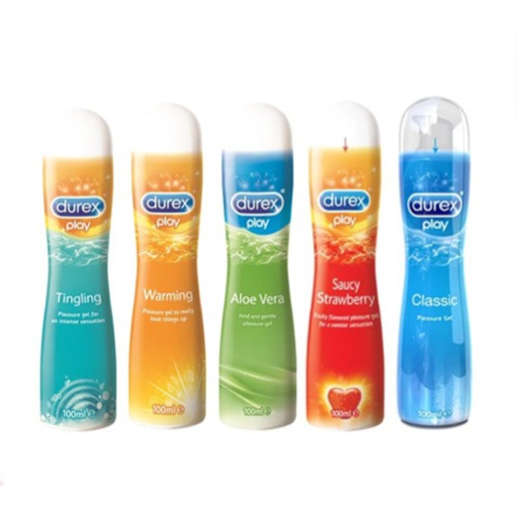 Durex Play Lubricant Gel Aloe Vera, Saucy Strawberry, Tingling, Warming