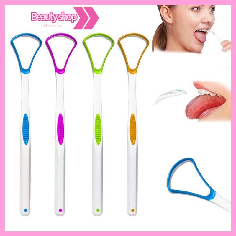 Oral Tongue Scraper Oral Hygiene Safety Cleaner Care Remove Tongue Dirt ...