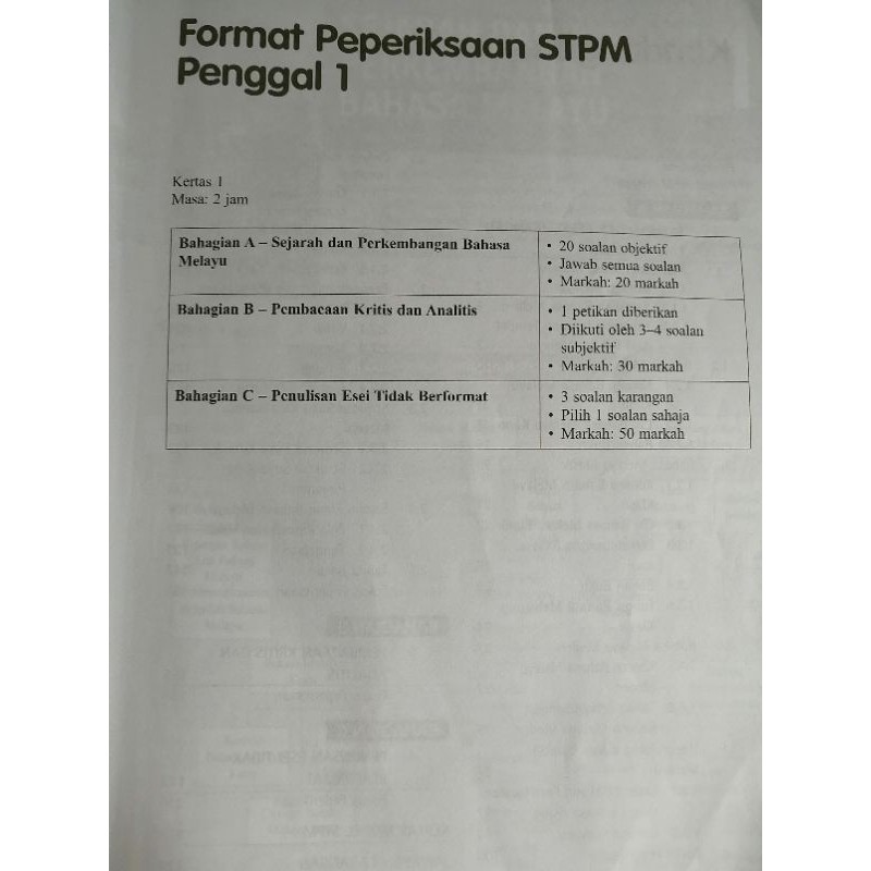 Bahasa Melayu Stpm Penggal 1 Photostat Shopee Malaysia