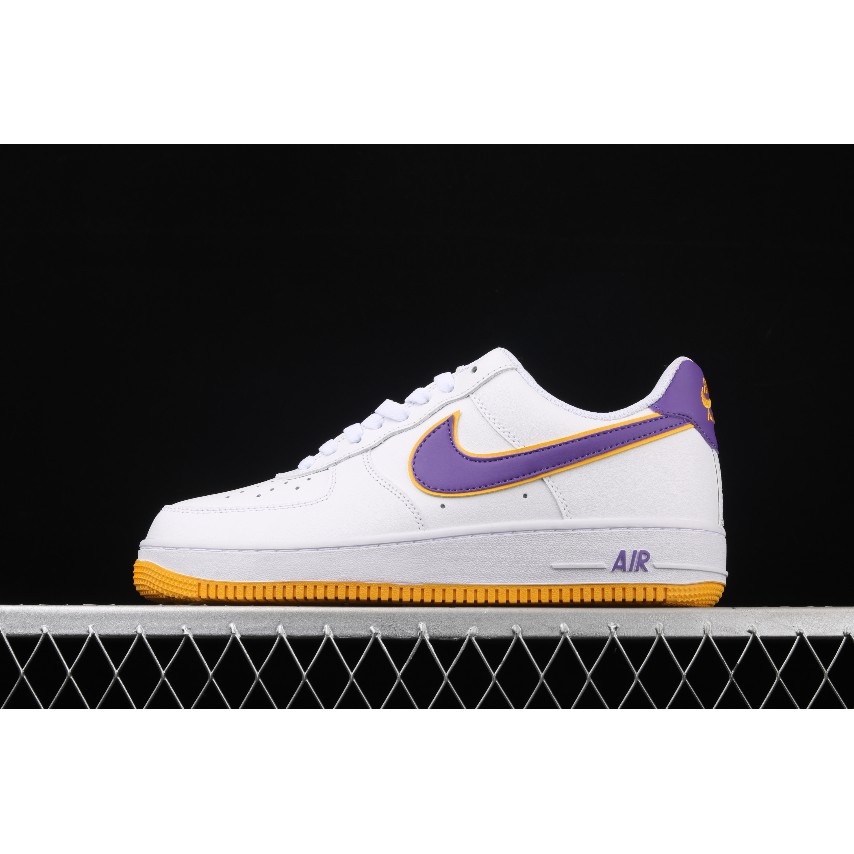 air force 1 purple and gold