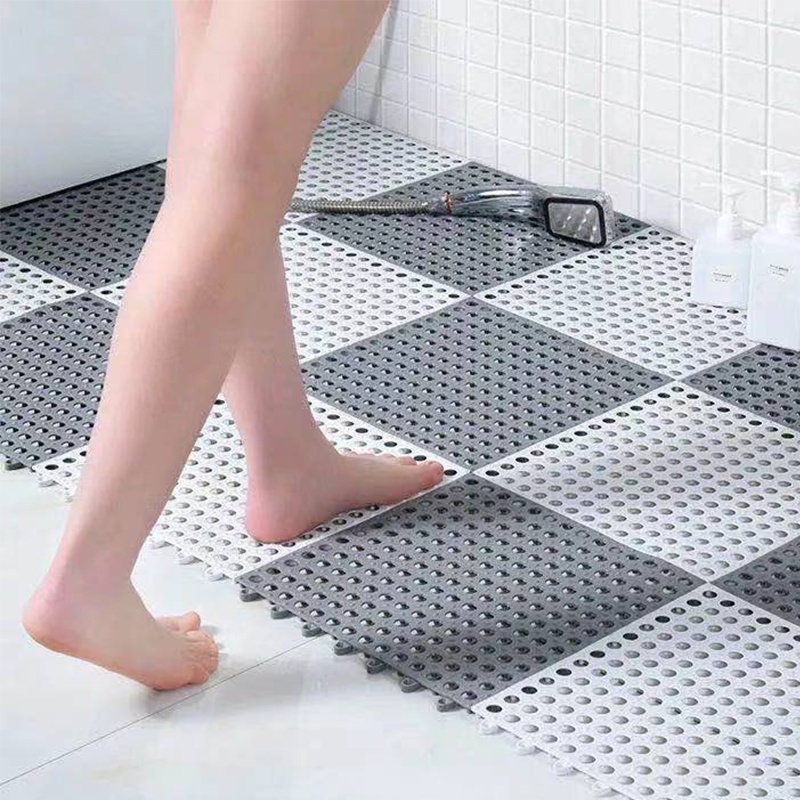 Waterproof Ready Stock Anti Slip Splicing PVC Bathroom Toilet Kitchen Floor Mat Non Slip Mat Toilet Floor Mat 30*30cm