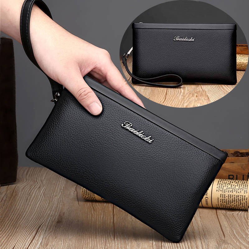 Produk Baru Beg Tangan Lelaki Kulit Kulit Cengkaman Besar Kapasiti Dompet Cengkaman Kasual Lelaki Shopee Malaysia
