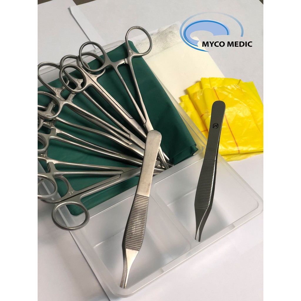 Medical Circumcision Set with Scissors and Tray (Sterile) / Sunathon