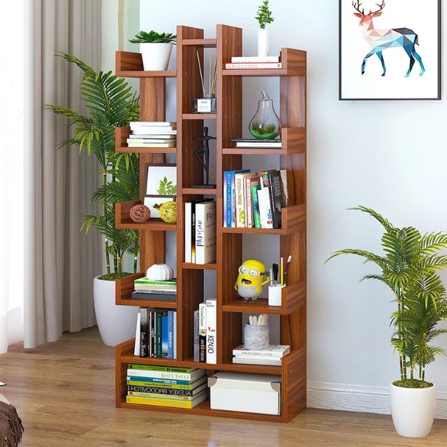 Yijiada Bookshelf Creative Floor Racks Modern Minimalist Small Bookcase Multi Shopee Malaysia