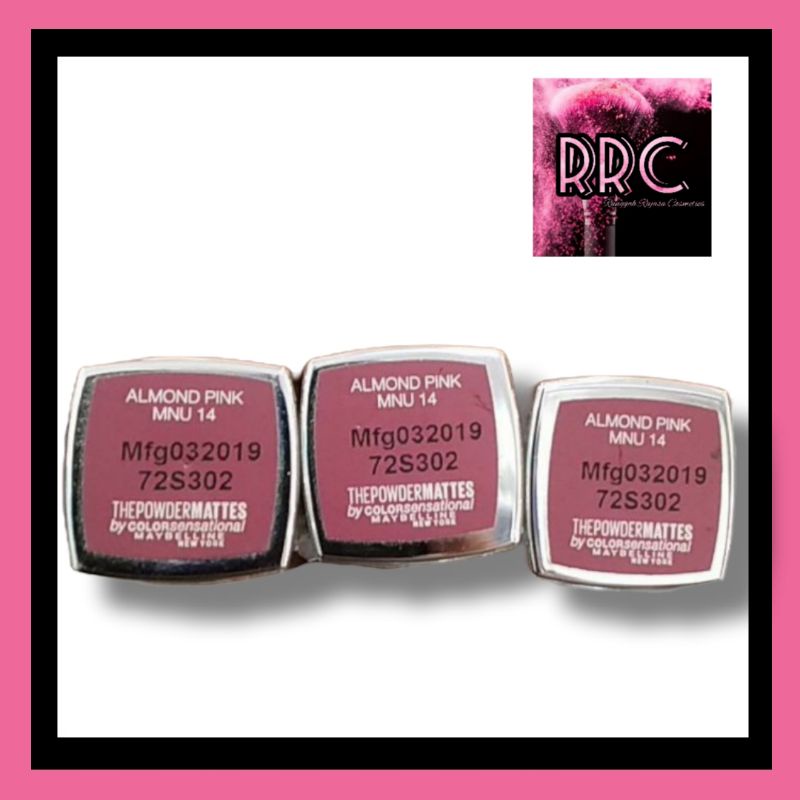 Maybelline color sensational Lipstick the creamy mattes almond pink New Packaging matte Lipstick