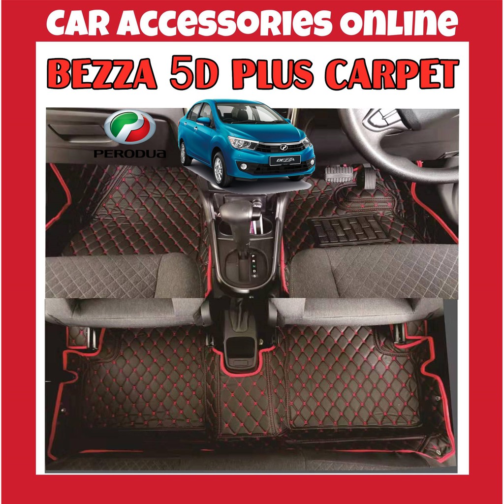Perodua Bezza VIP 5D Plus Car Mat/ Car Carpet  Shopee 