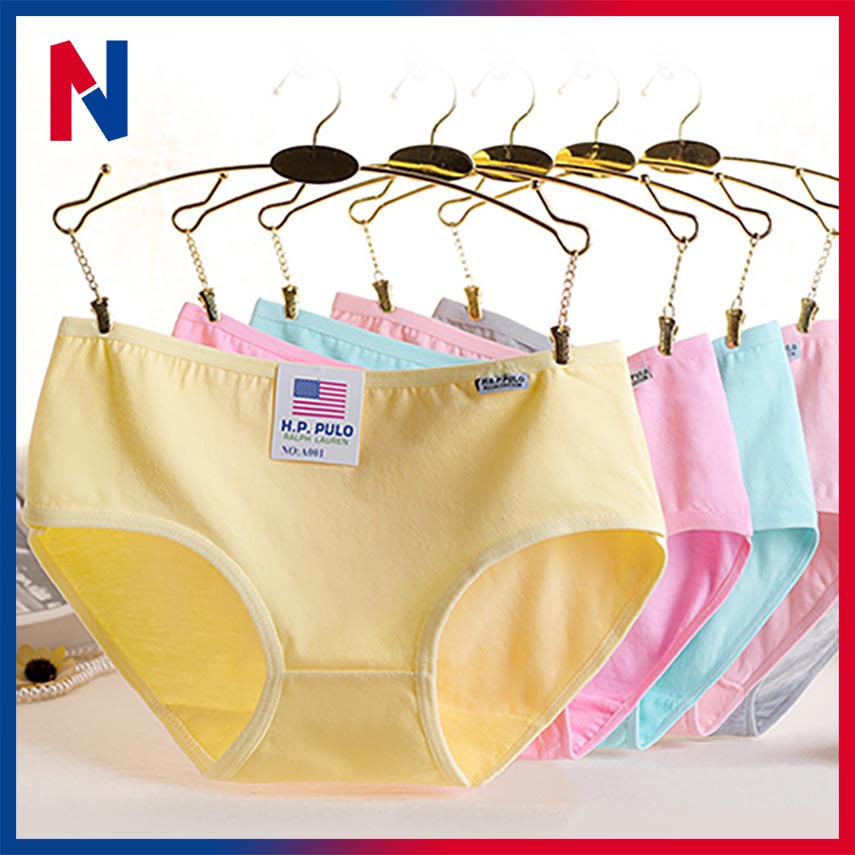(XL-2XL) Seluar Dalam Wanita Cotton Selesa | Mid Waist Soft Cotton Panties