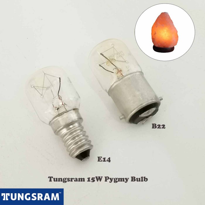 TUNGSRAM BULB E14 / B22 / B15 15W CLEAR (FOR FREEZER/SALT LAMP) Shopee Malaysia