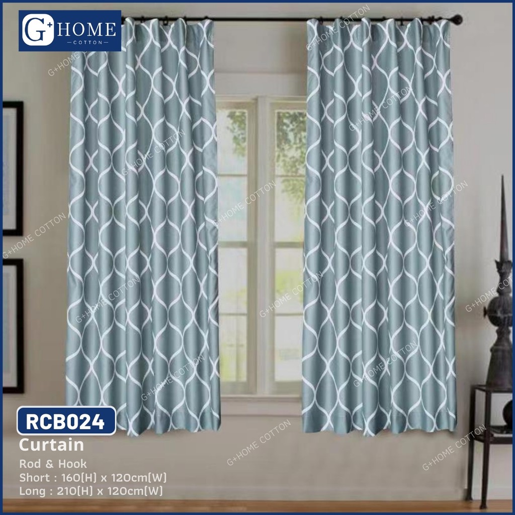 Hook Type Modern Langsir Curtain Semi Blackout Langsir Pintu Door Curtain Ready Stock In Malaysia D 1 Shopee Malaysia