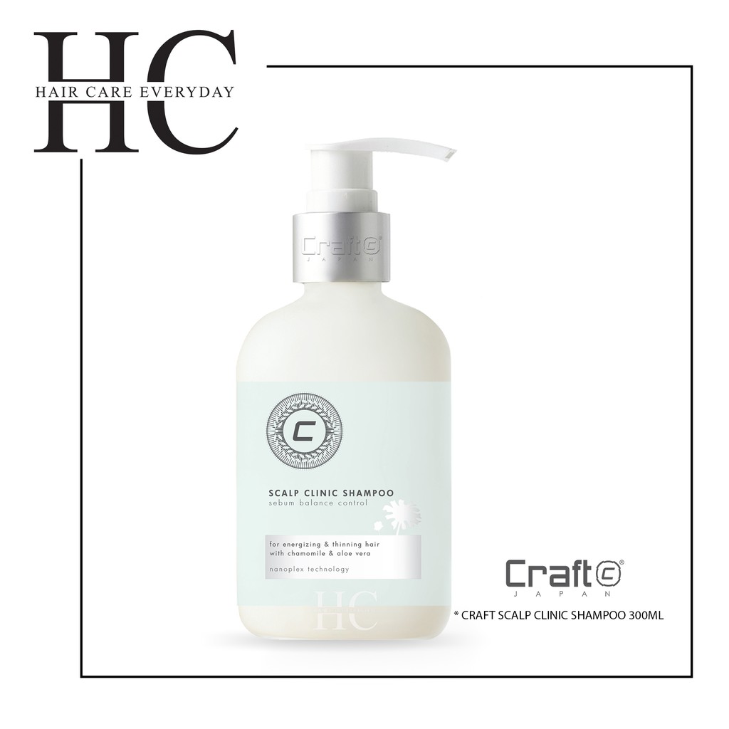 Craft Scalp Clinic Shampoo 300ml ( For Energizing & Thinning Hair ) |  Shopee Malaysia