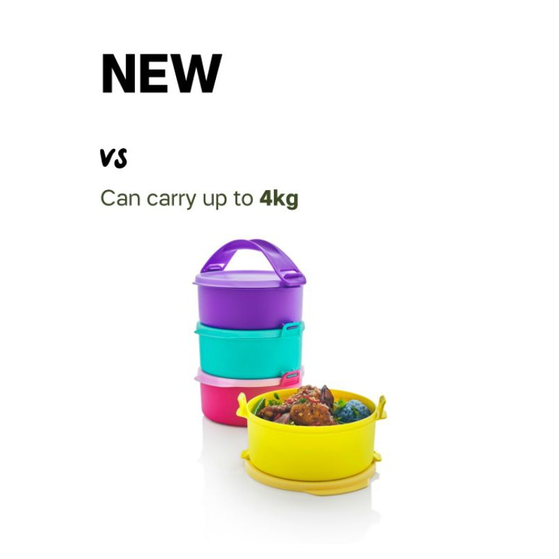 (New) Tupperware Tup Tiffin Set (4) 550ml