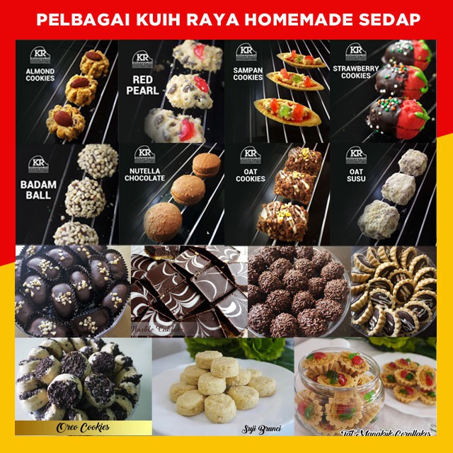 Kuih Raya 2022, Pelbagai Biskut Raya / Cookies Raya Homemade  Shopee