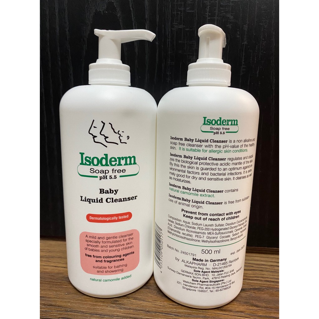 isoderm baby liquid cleanser