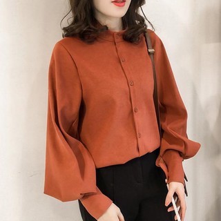 Office Women Blouse  Murah  Baju  Perempuan Long Shirt Plus  