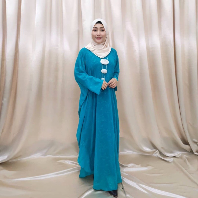 Glitter Kaftan (Turquoise) Shopee Malaysia