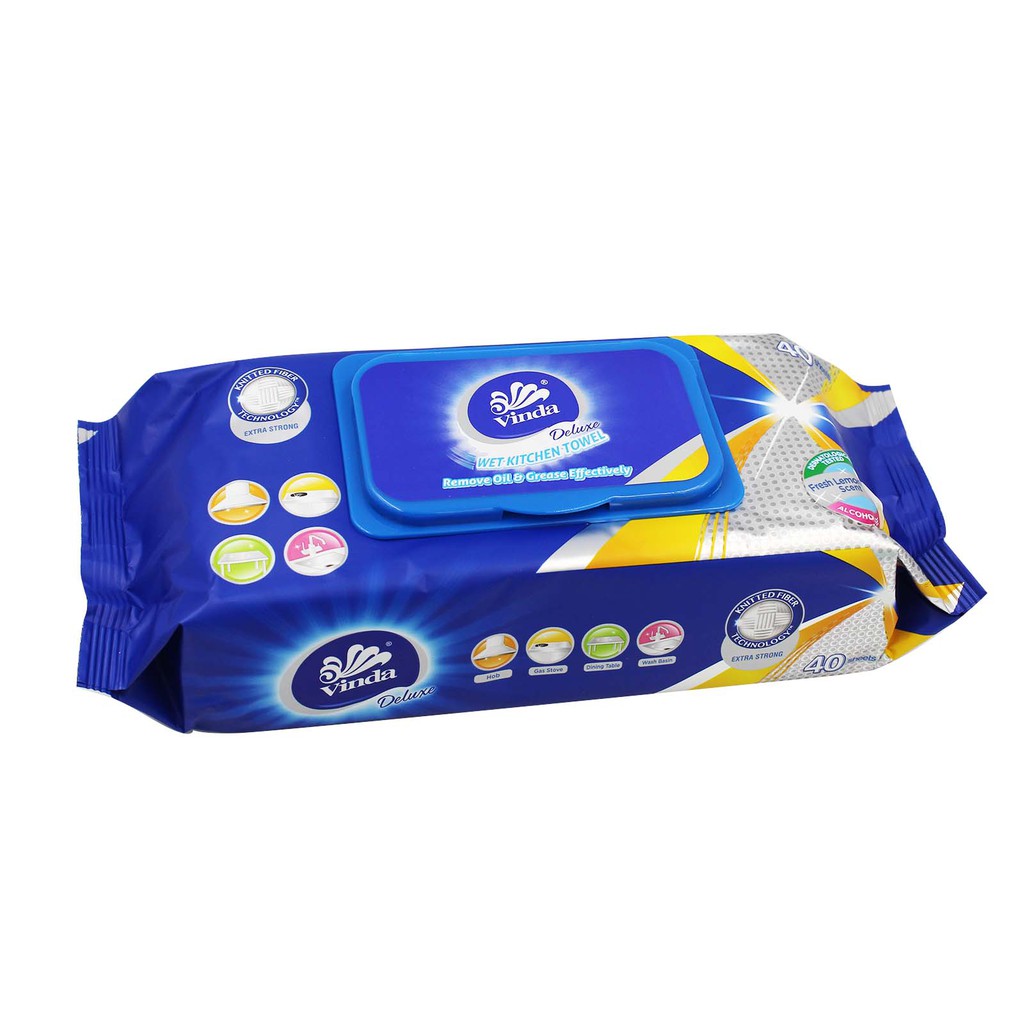 Vinda Deluxe Wet Kitchen Towel 40s / Dry Kitchen Towel (Tissue Dapur
