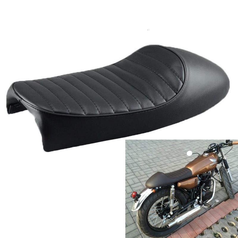 Motorcycle Cafe Racer Seat Cover Custom Vintage Hump Saddle Flat pan
