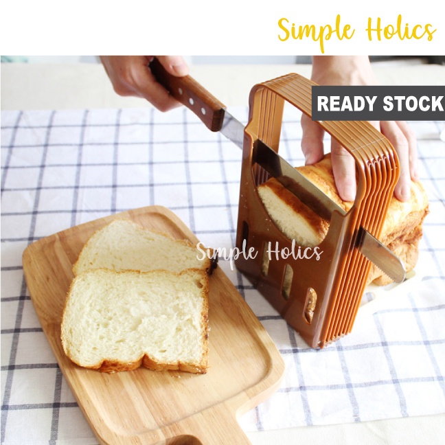 (Ready Stock) Bread Slicer / Foldable Bread Cutter / Toast Slicer / Bread Cutting