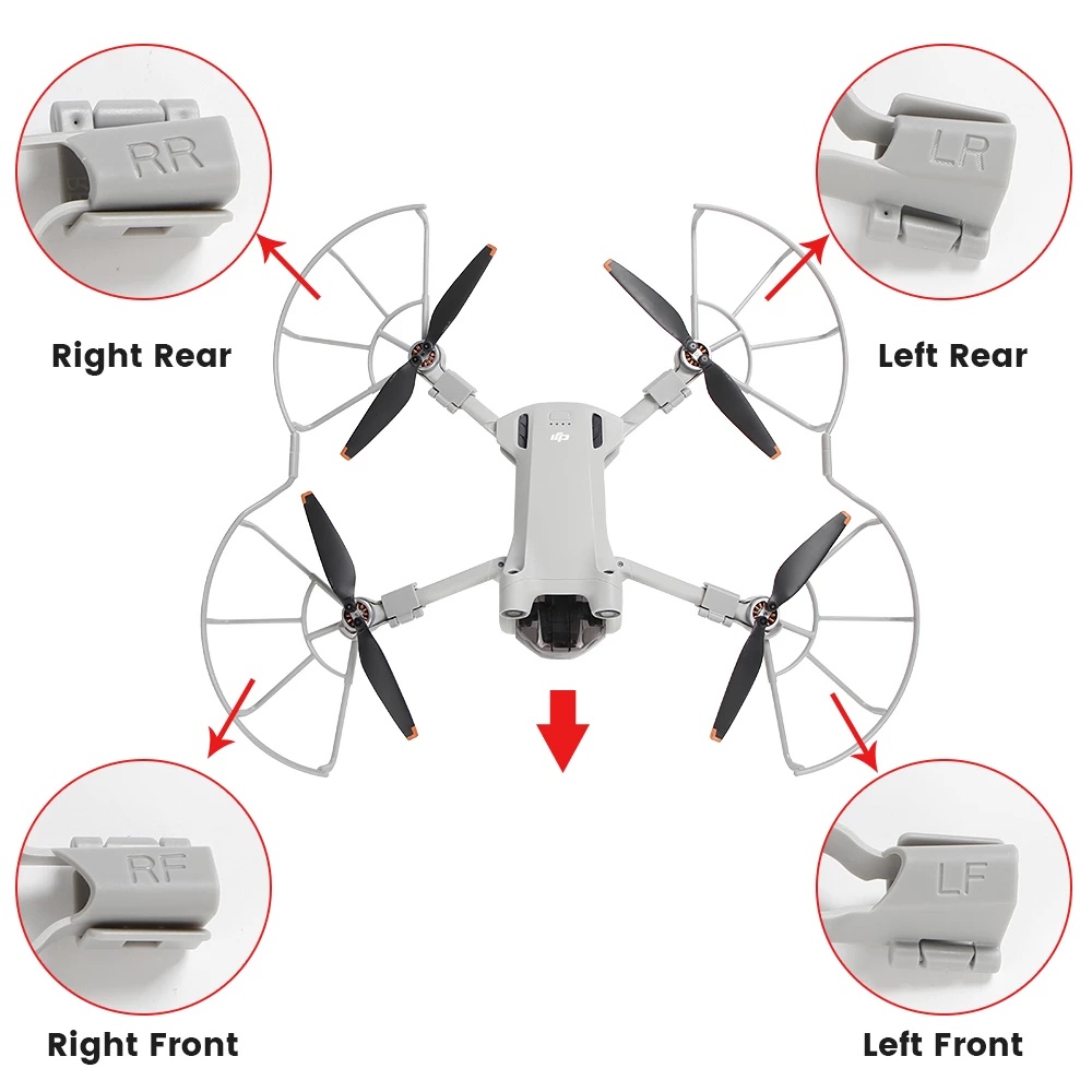 DJI Mini 3 Pro Propeller Holder Guard Film Glasses Landing Gear Joysticker Motor Cover Strap For DJI Mini 3 Drone Access