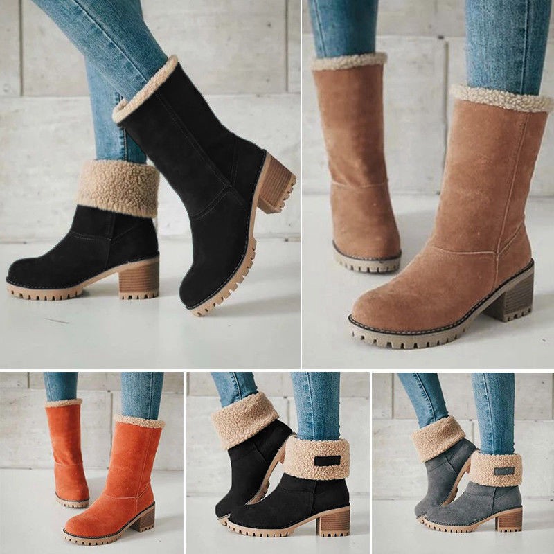 winter suede boots